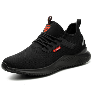 Comfortable Breathable Fly Woven Anti Slip Hiking Safety Shoes