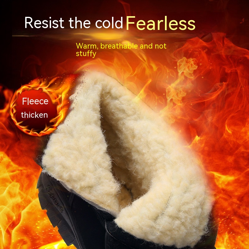 Winter High-top Warm And Wear-resistant Cotton Shoes foto 5