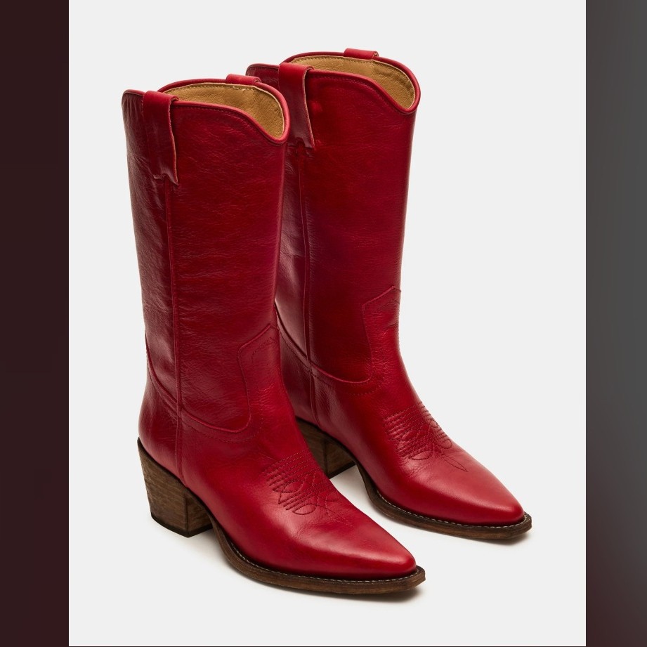 Plus-size Fashionable Embroidered Block-heel Thigh-high Womens Boots foto 4