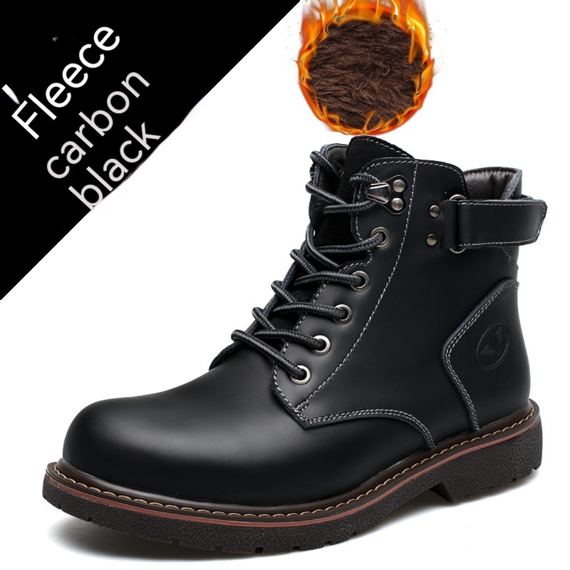British Men Fleece-lined Martin Boots Casual Mid-top foto 2