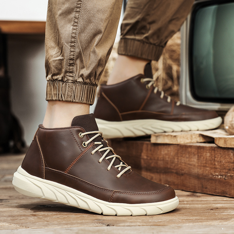 Mid-top Outdoor Wear-resistant Plus Size Worker Boot foto 2