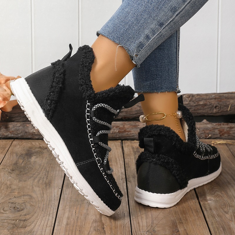Season New Mid-top Women's Large Size Fashion Simple Snow Boots foto 5