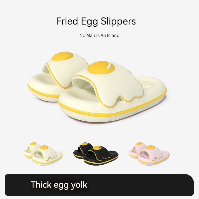 Home Couple's Thick Bottom Rhubarb Pie Outdoor Non-slip Slippers foto 2