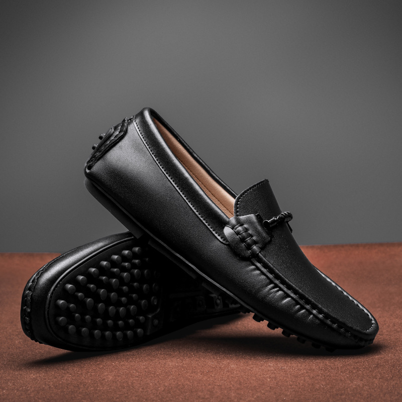 Men's Plus Size British Fashion Casual Leather Shoes foto 2