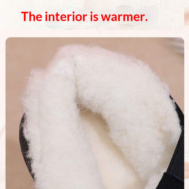 Fleece-lined Merino Wool Slip-on Snow Boots With Anti-slip Soles foto 5