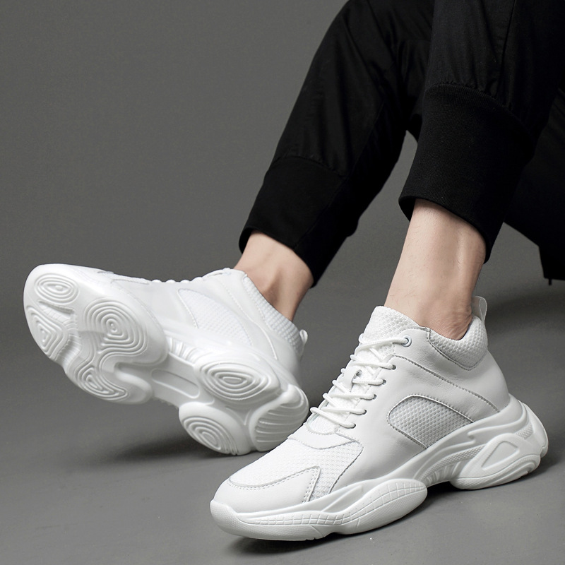 Invisible Height Increasing Insole Running Platform Low Top Mesh Casual Sneakers foto 4