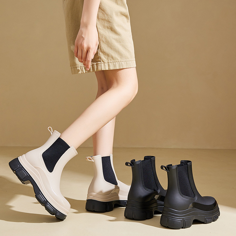 Womens Waterproof And Non-slip Rubber Rain Boots foto 3