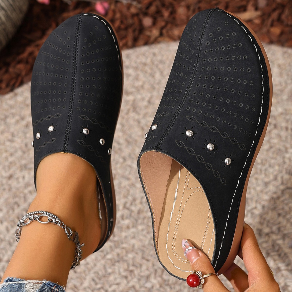 Summer New Women's Toe-covered Platform Slippers foto 5