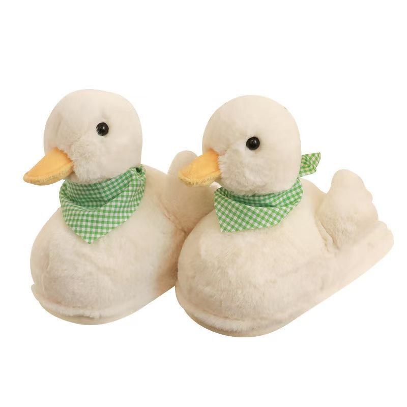 Cute Cartoon Cotton Slippers For Women Non-Slip Furry Indoor foto 3