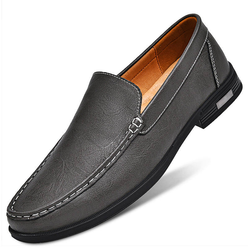 Breathable One Foot Leather Shoes With Leather Covers foto 4