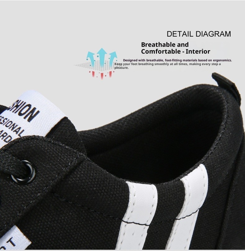 Spring Canvas Shoes Men's Low Top foto 5