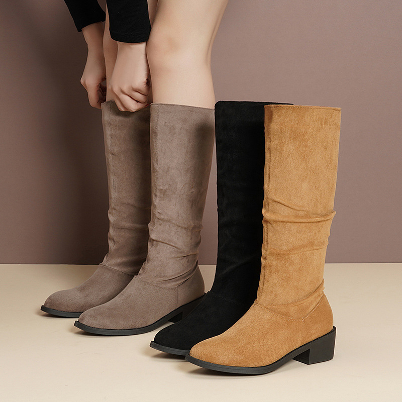 Womens Chunky-Heel Over-the-Knee Boots For FallWinter New Style foto 4