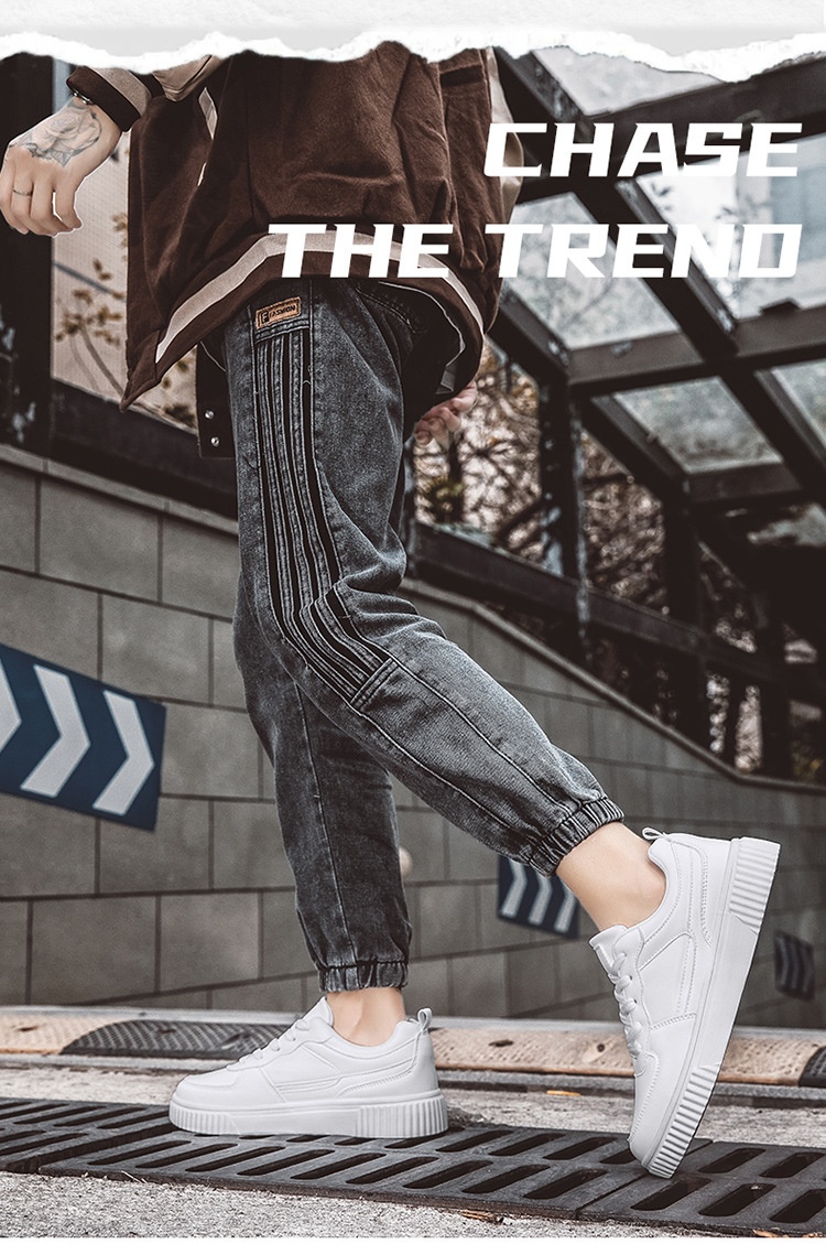 Autumn New Breathable White Shoes For Students Korean Style Trendy All-Match Platform Sports Casual foto 4
