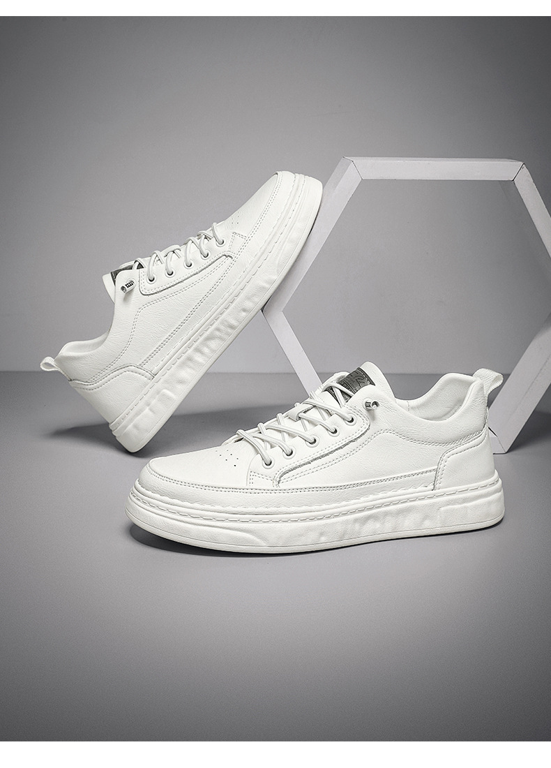 Breathable White Shoes Slip-on Sports And Leisure Soft Bottom Skateboard Shoes foto 5
