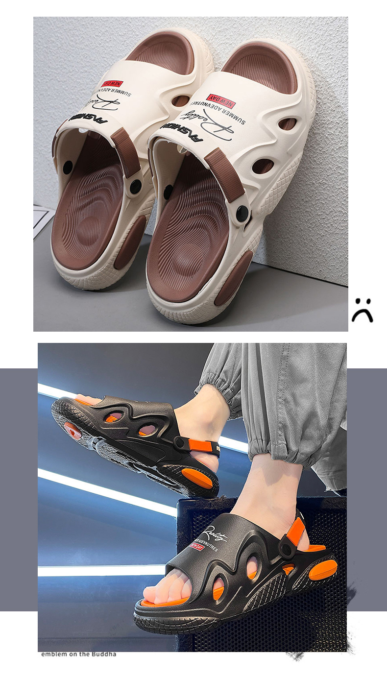 Slippers Men's Summer Outdoor Slip-on Sandals foto 4