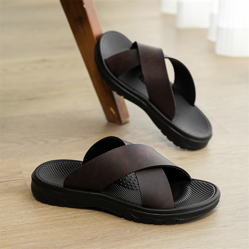 Lazy Slippers Beach Sandals Minimalist Open-toe Mens Slides foto 3