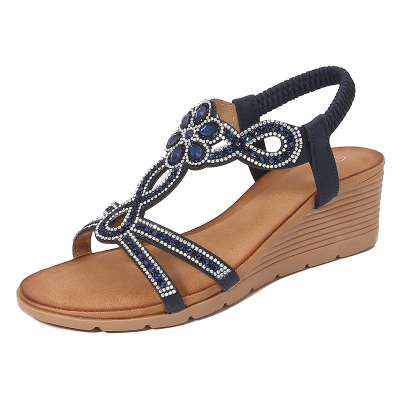 Bohemian New Fashion Rhinestone Sandals Korean Style foto 4