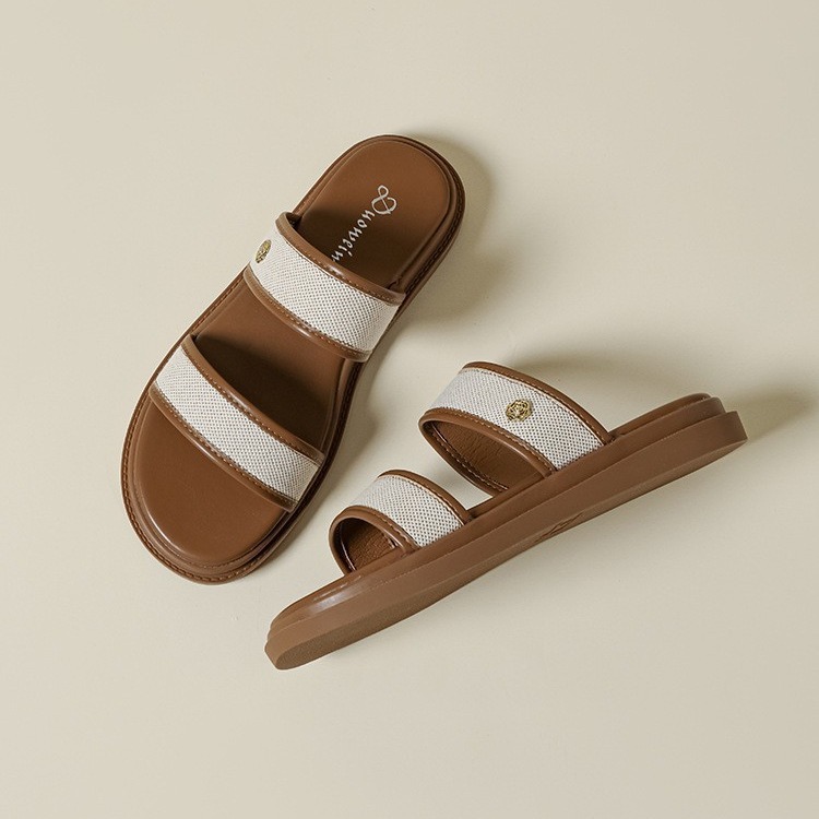 Women's Vintage Soft Bottom Flip-flops Beach Slippers foto 2