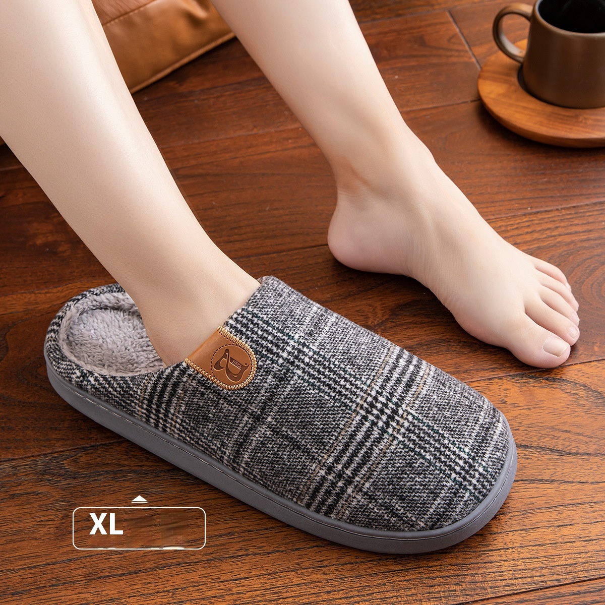 Cotton Slippers Men's Winter Indoor Home foto 5