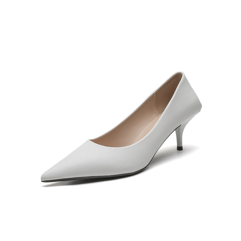 Stiletto-heeled Pointed-toe Low-cut Professional Commute Pumps foto 3