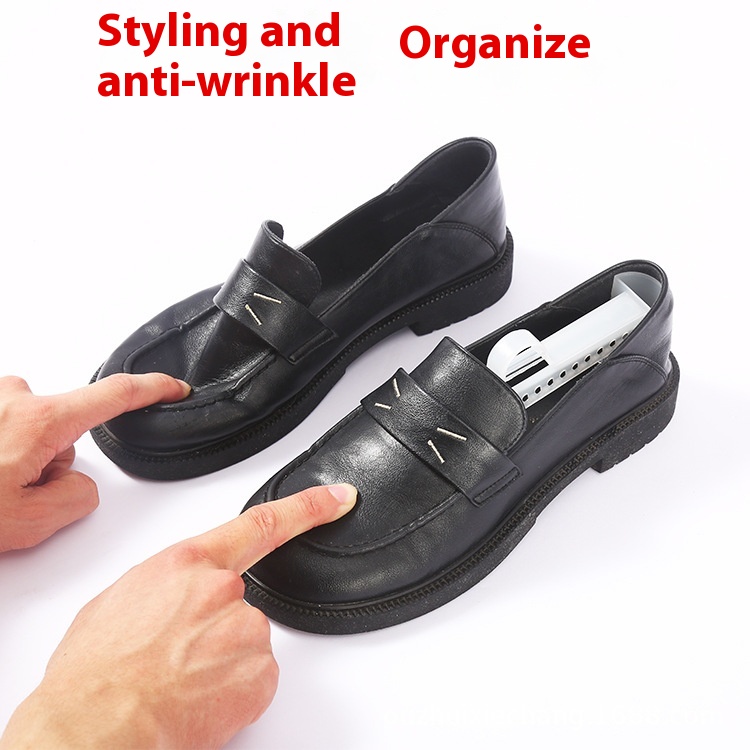 Black Adjustable Anti-wrinkle Plastic Shoe Stretcher foto 2