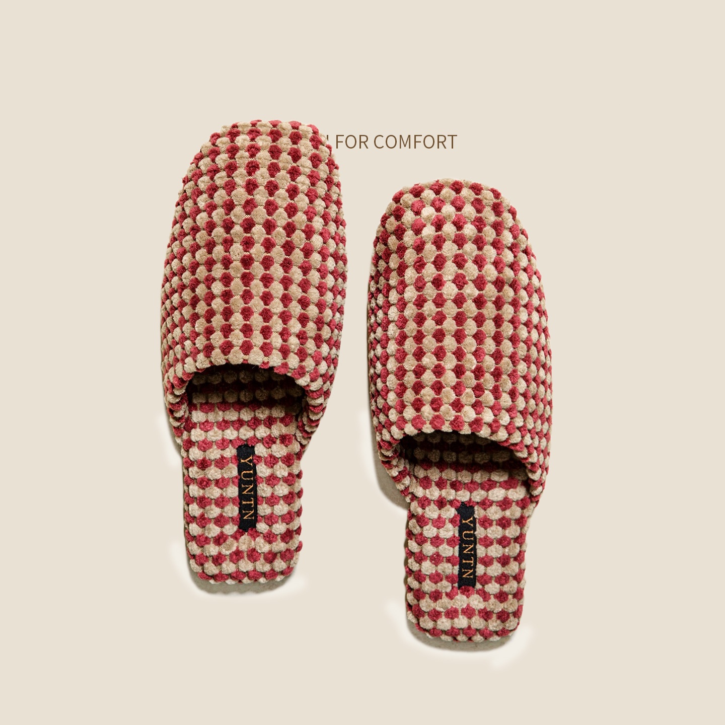 Pineapple Velvet Skin-friendly Warm Suede Couple Cotton Slippers foto 4