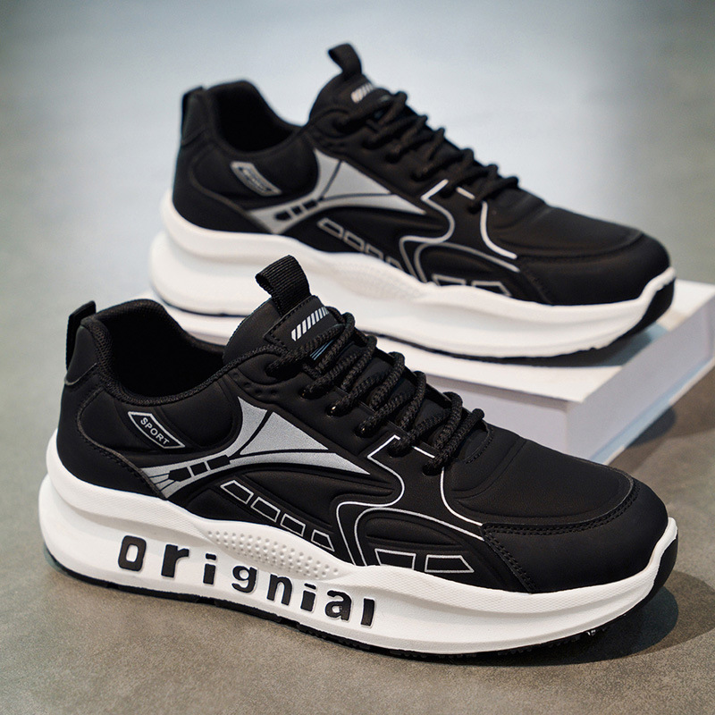 Mens Retro Soft-soled Non-slip Casual Sneakers foto 3