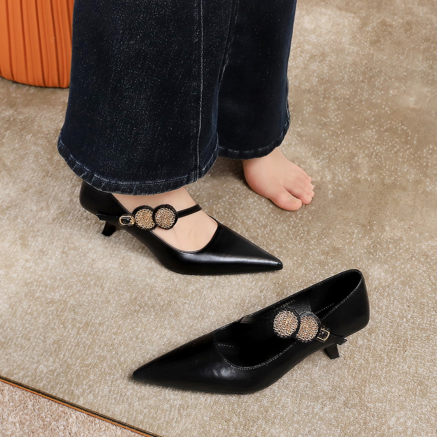 Party High Heels Thin Heel Shallow Mouth Pointed Toe foto 4