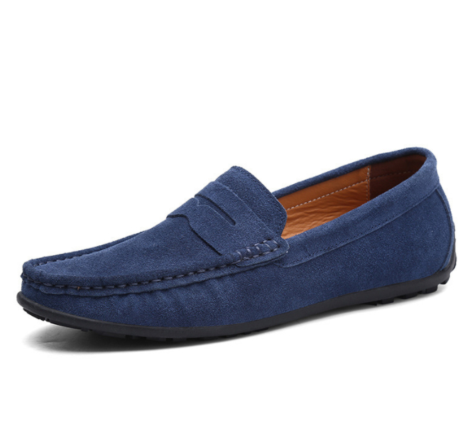 Korean Style Fashion Matte Gommino Men's Fashion Driving Shoes foto 2