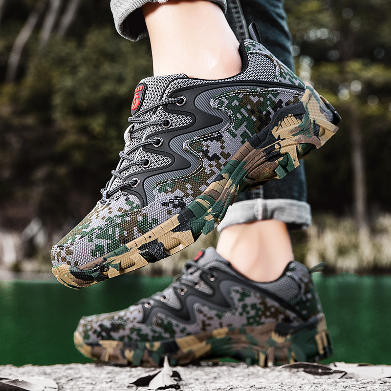 Outdoor Leisure Plus Size Breathable Hiking Shoes Men foto 5
