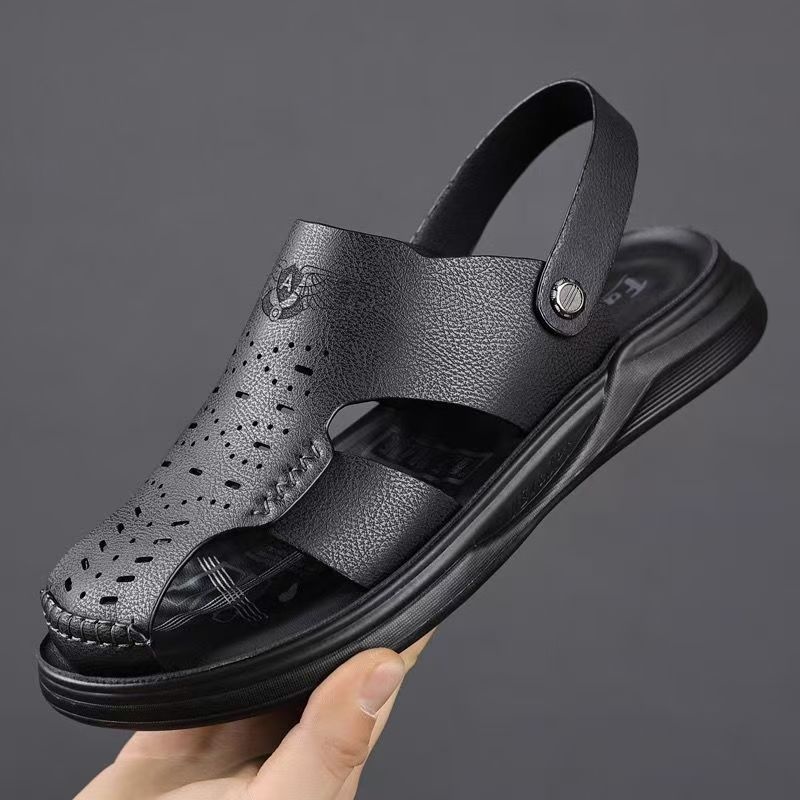 Genuine Leather Toe Sandals Suitable For Both Outdoor Wear And Driving foto 2