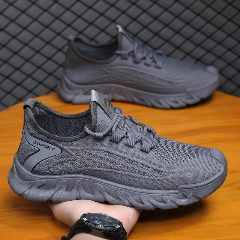Spring New Breathable Thin Mesh Flyknit Casual Versatile Men's Sneakers foto 5