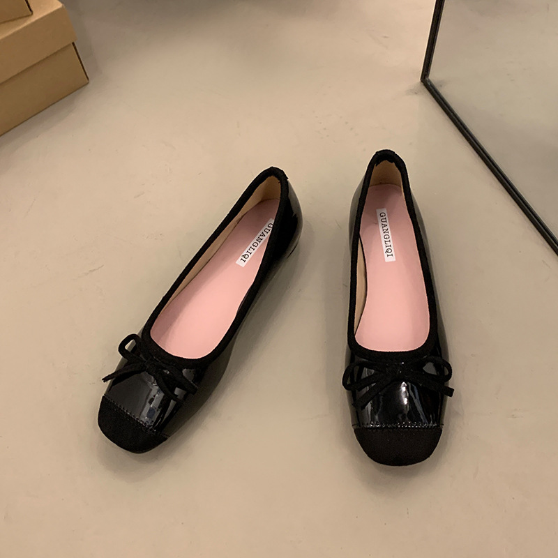 Spring And Autumn Retro Ballet Gentle Wanwan Style Shoes foto 4