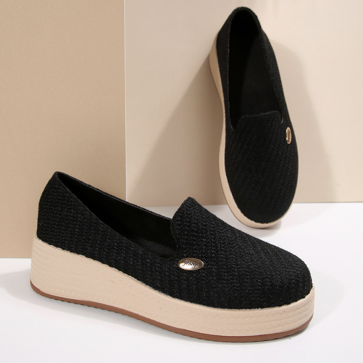 Women's Canvas Thick-soled Wedge Shoes foto 3