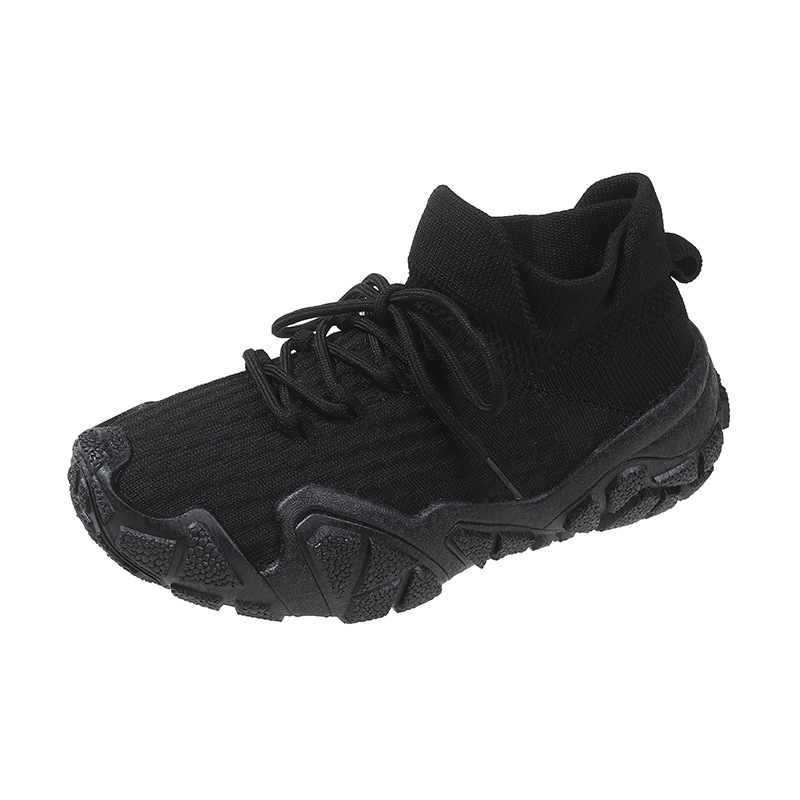 Solid Color Fashion Flyknit Casual Sports Single-layer Shoes foto 3