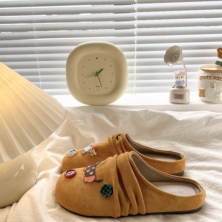 Retro Closed Toe Half Slippers Women's Outdoor Summer Soft Bottom Fashion Sandals foto 3