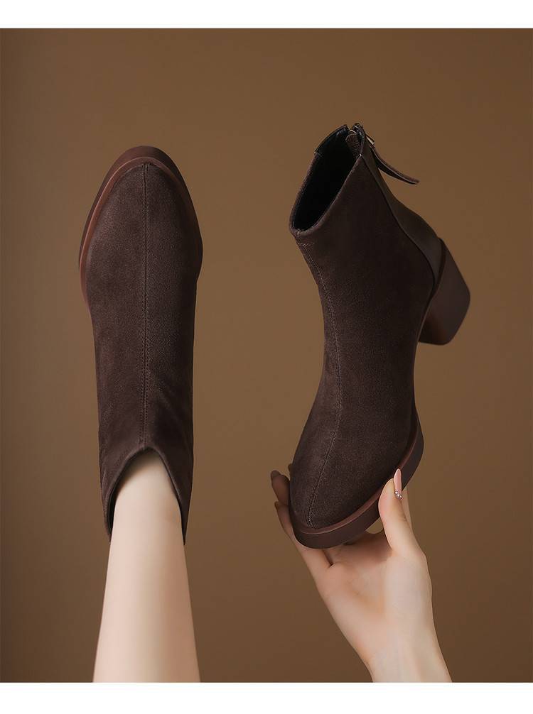 Fashion Personality Suede Booties Women foto 2