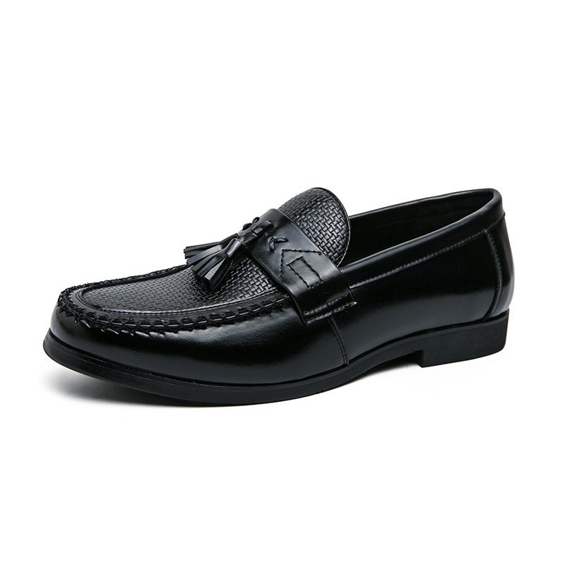 New Men's Casual Slip-on Leather Shoes foto 2