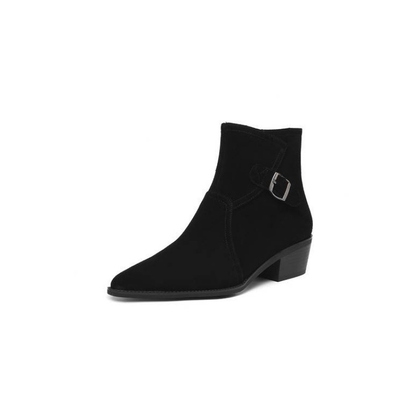 Ankle Boots With A Retro Chunky Heel And Round Toecomfortable For Your Feet All Fall And Winter foto 4