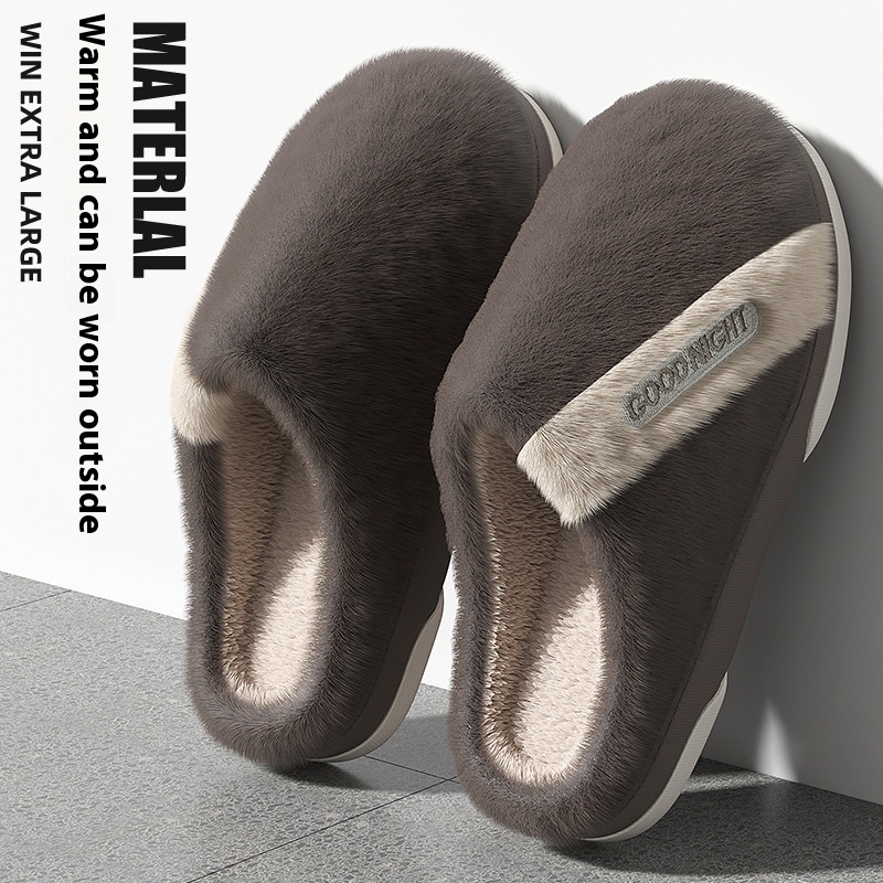Men's Non-slip Warm Indoor Cotton Slippers Cotton Slippers foto 3