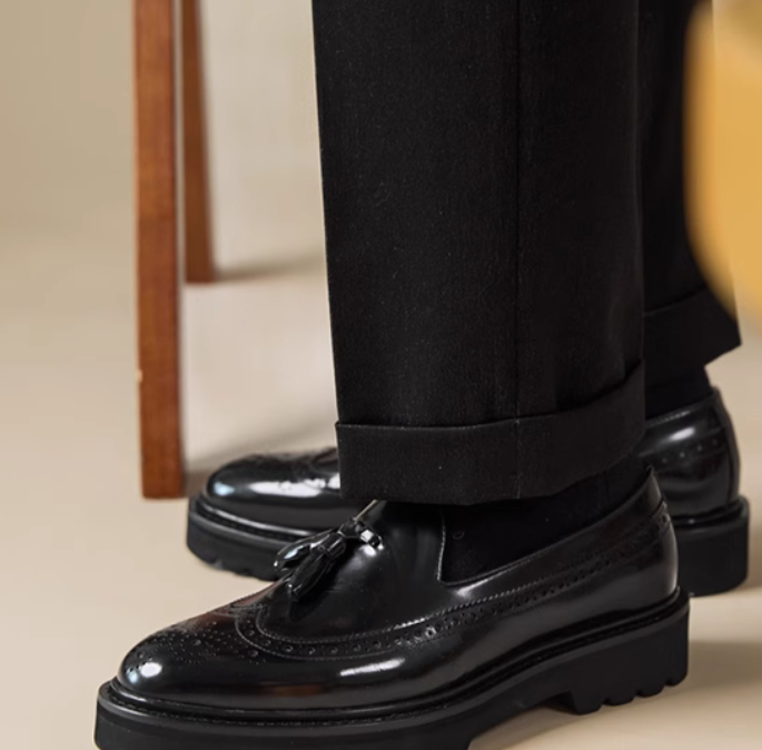 Men's Leather Shoes Casual Fashion Plus Size foto 4