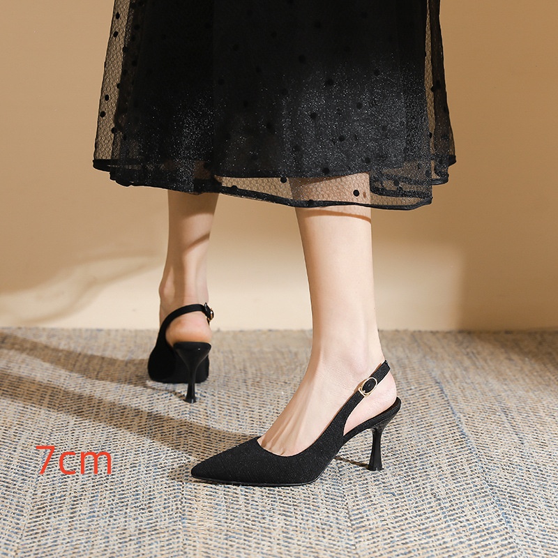 Fashionable Elegant High Heels Women's Stiletto Heel Slingback Sandals foto 3