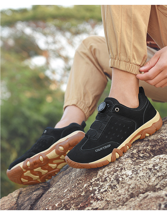 Men's Rotating Buckle Leisure Mountaineering Shoes Non-slip Wear-resistant Spring And Autumn Outdoor foto 3