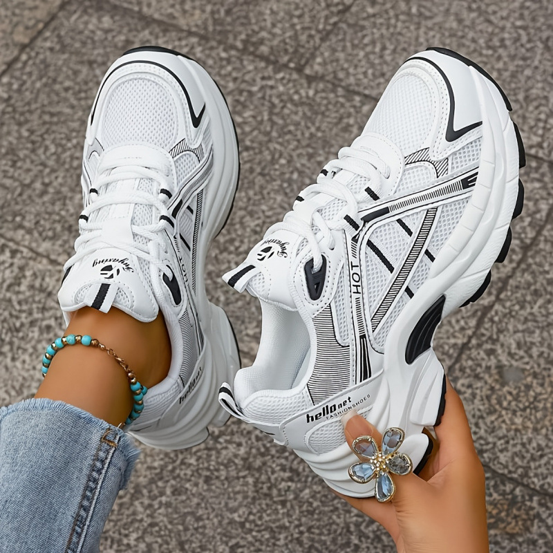 Womens Casual Creative Versatile Printed Sneakers foto 3
