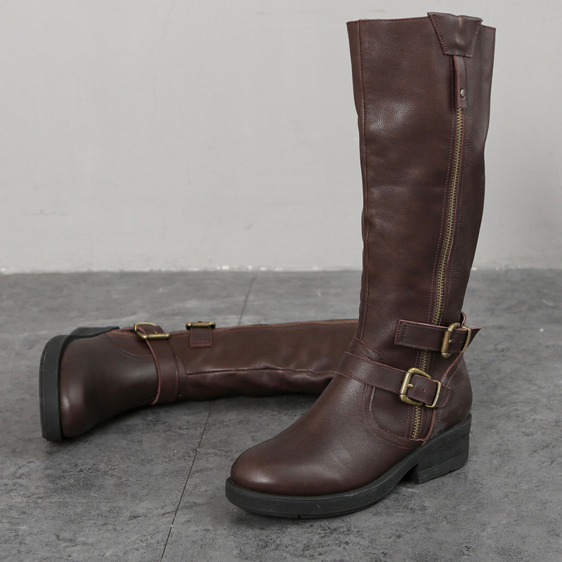 Casual Plus-Size Dr Martens Boots With Side Zipper And Thick Sole For Women foto 2