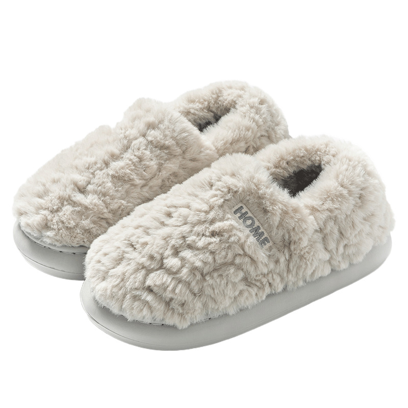 Indoor Home Warm And Anti-slip Cotton Slippers For Men foto 2