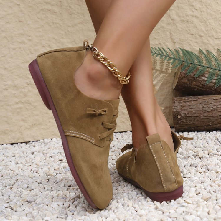 New Retro Boken Flannel Casual Pumps Women foto 2