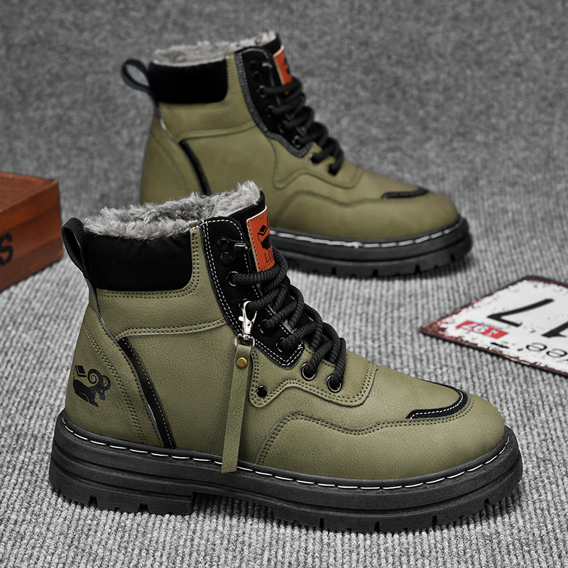 Men's Fashion British Style High-top Martin Boots foto 5