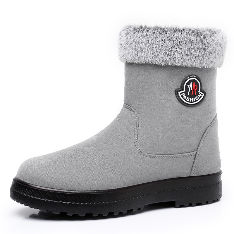Cotton-padded Shoes With Velvet Women's Long Tube High-top Snow Boots foto 5