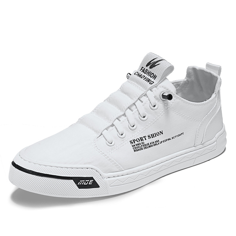Men's Canvas Shoes Breathable Sneakers Sports Leisure Cloth Shoes foto 2